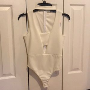 MISSGUIDED choker bandeau bodysuit